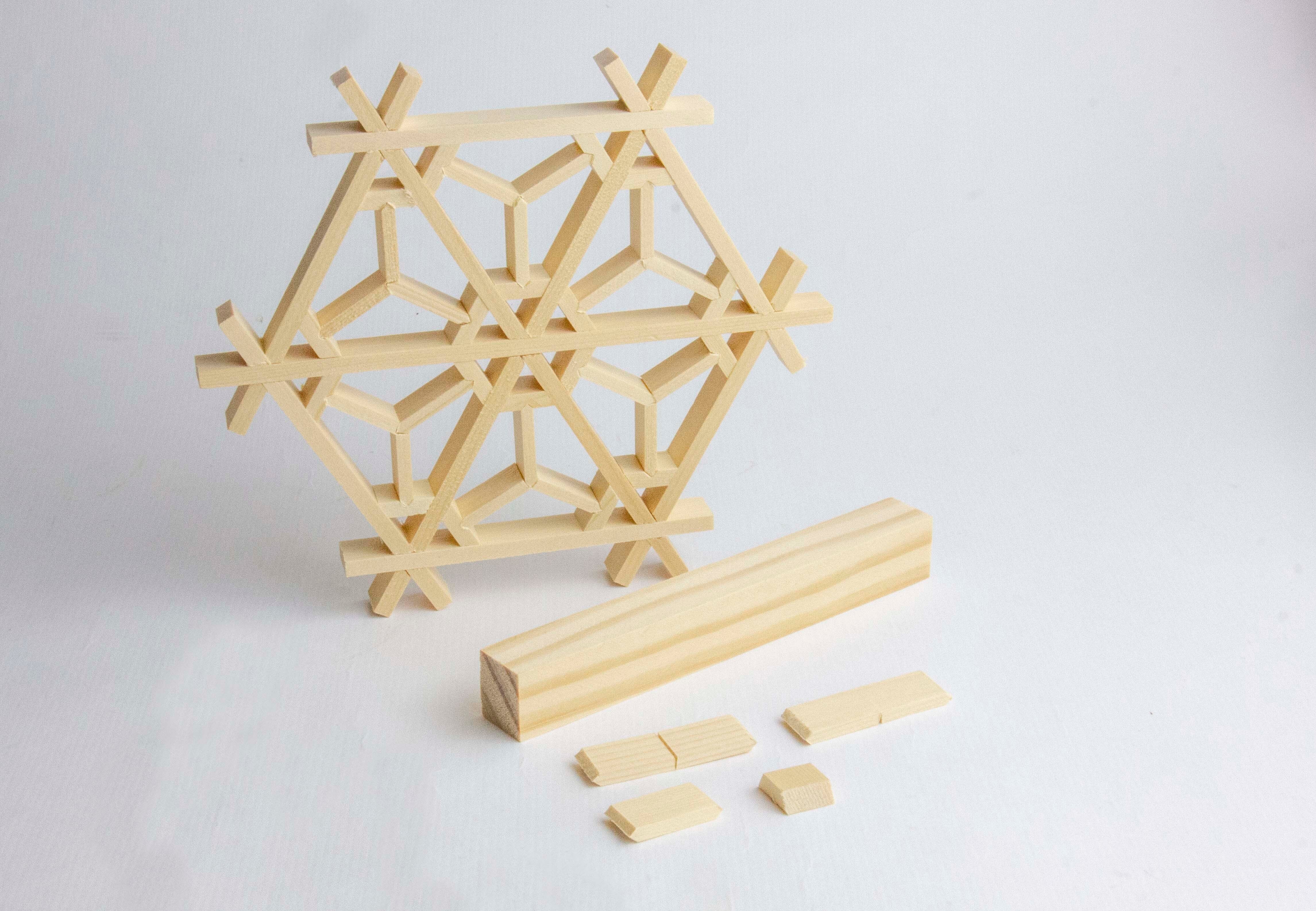 HANDS」台湾職人手作り・花窗DIY体験キット｜木製窓花コースター - 桜