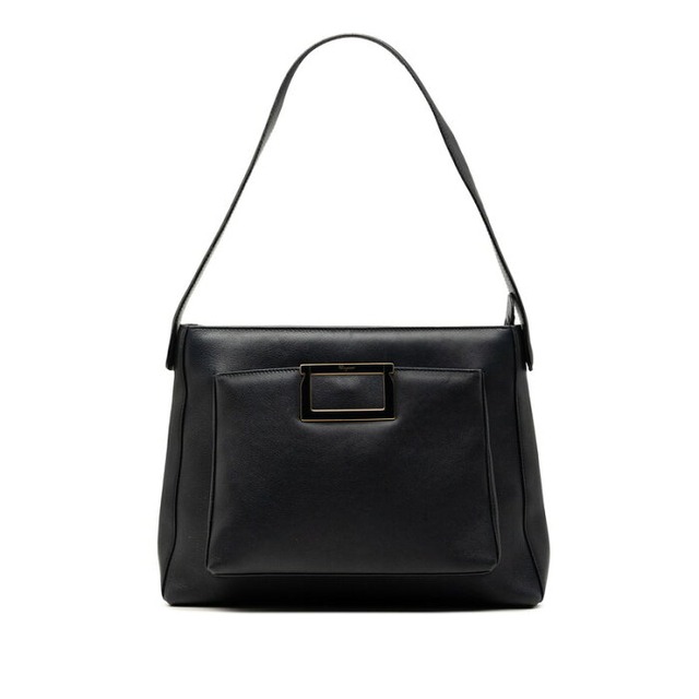 サルヴァトーレフェラガモ ワンショルダーバッグ ブラック レザー レディース Salvatore Ferragamo 【中古】