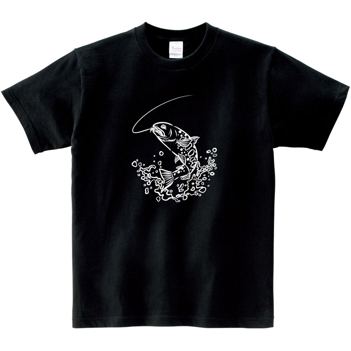 選べるデザイン ヤマメ釣り 線画 山女魚 Tシャツ rf24 半袖・長袖 渓流
