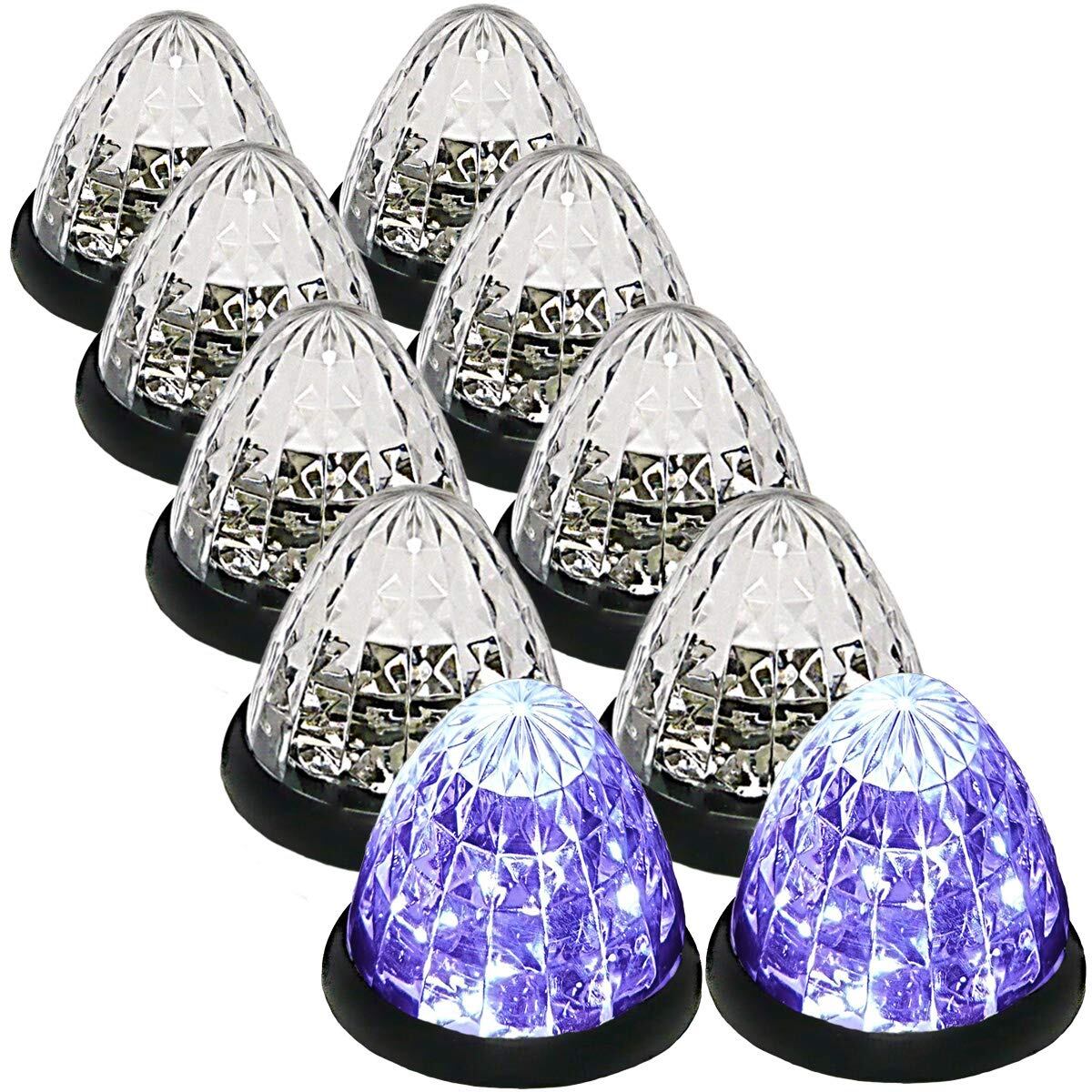 【Customize】トラック用 マーカーランプ サイド マーカー 16LED 24V用 標識 ランプ 汎用 10個 セット ブルー/イエロー/ブルー・レッド/イエロー/レッド/ホワイト/グリーン/ピンク 各色あり (パープル 特注色)