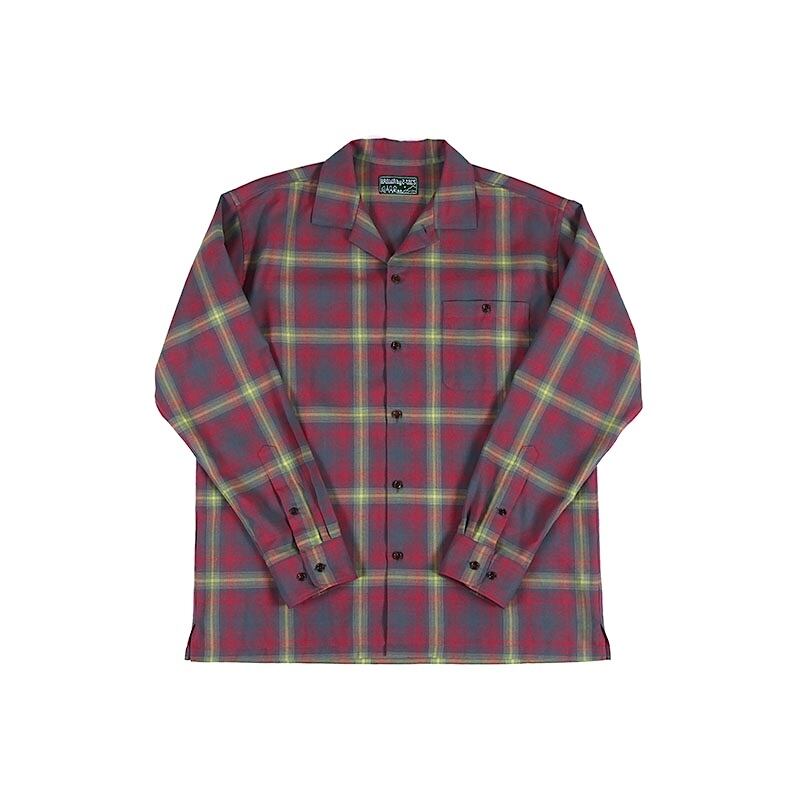 BROWN by 2-tacs / OPEN COLLAR (L/S) | st. valley house - セント