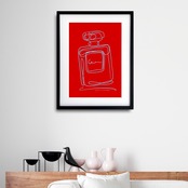 EAU DE PARFUM N°2｜香りの余韻を描くミニマルパフュームアート｜上質で洗練された空間をつくる一枚｜A2ポスター