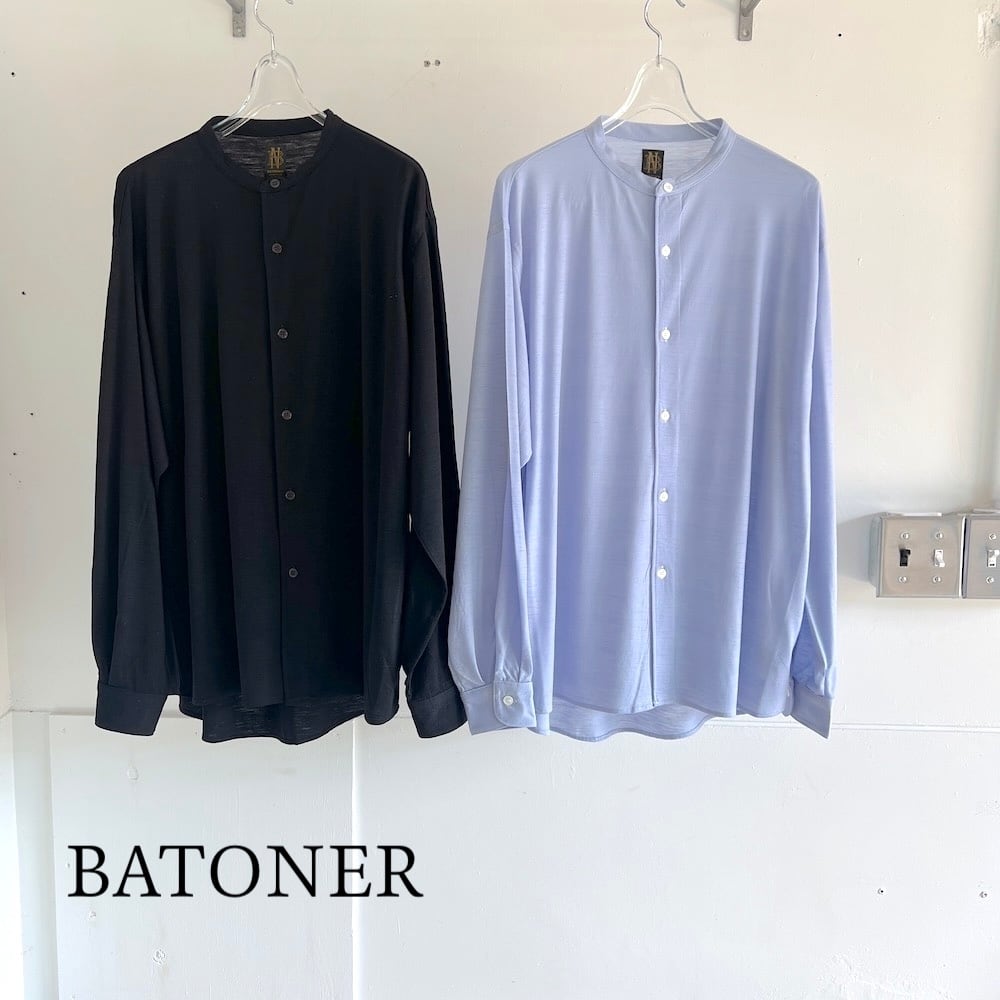 BATONER/バトナー・REGULAR COLLAR MERIYASU SHIRT | a flat shop