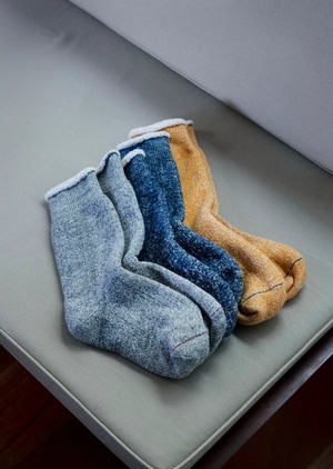 【ROTOTO】DOUBLE FACE CREW SOCKS