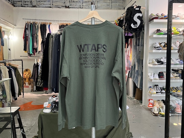 WTAPS INGREDIENTS LS TEE OLIVE 02 81899