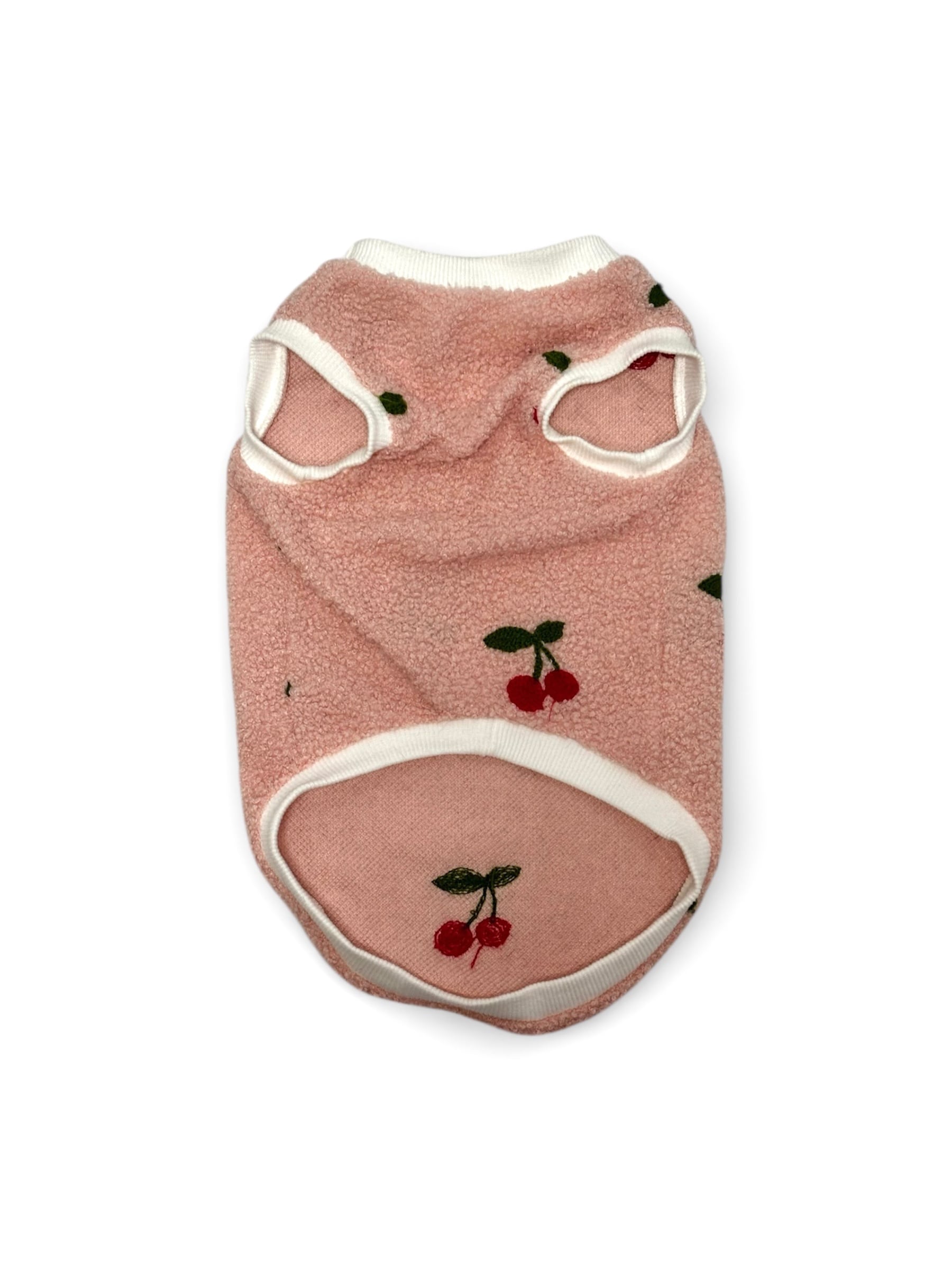 ピンクさくらんぼボアトップス