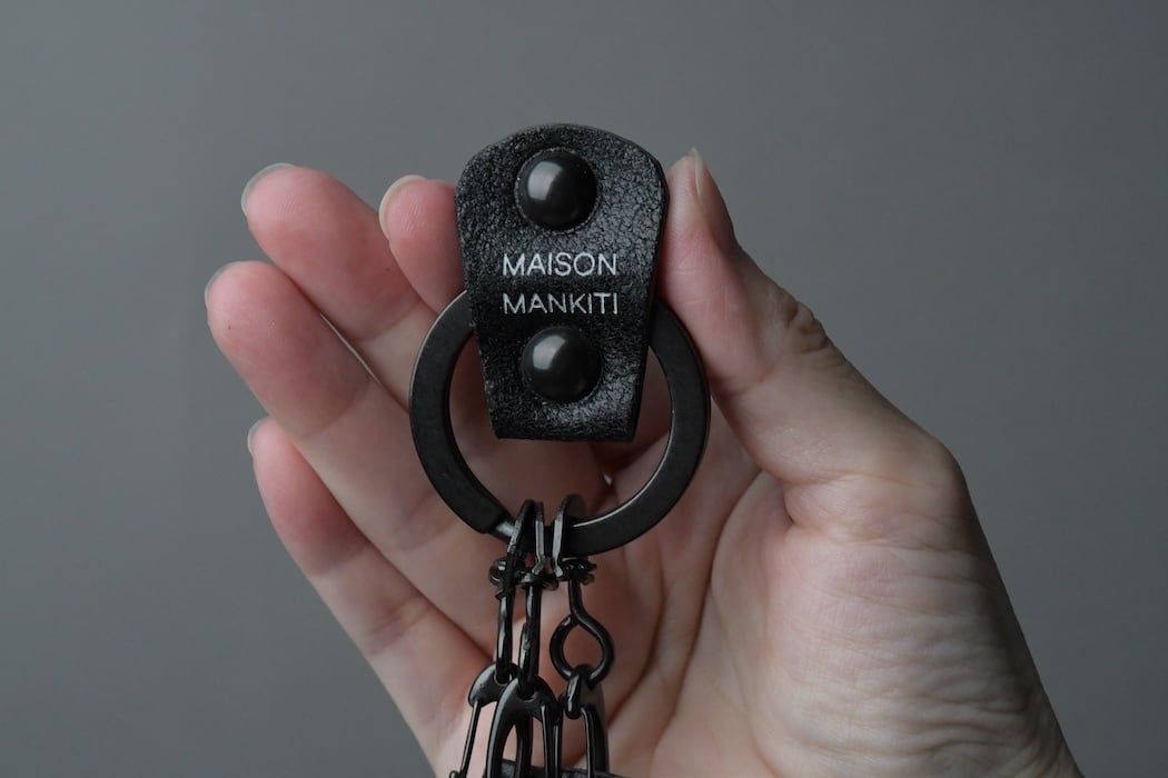 KEYRING・CAP □ブラック・ブラック□_真鍮キーリング・キー