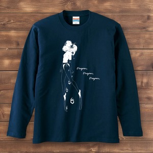 Deeper,Deeper,Deeper,-ロンT(ネイビー)