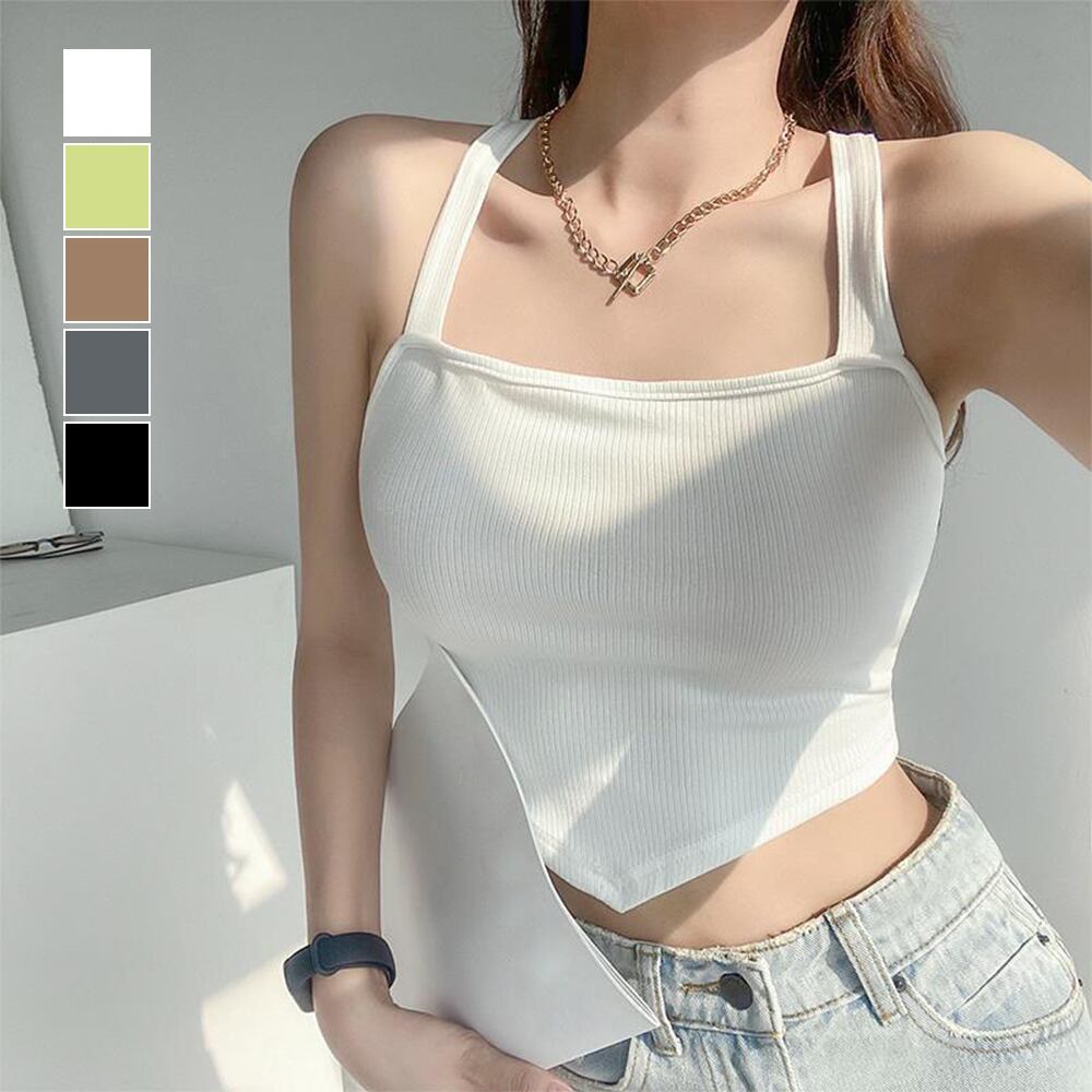 【日本倉庫即納】 キャミソール ホルターネック 夏 韓国風