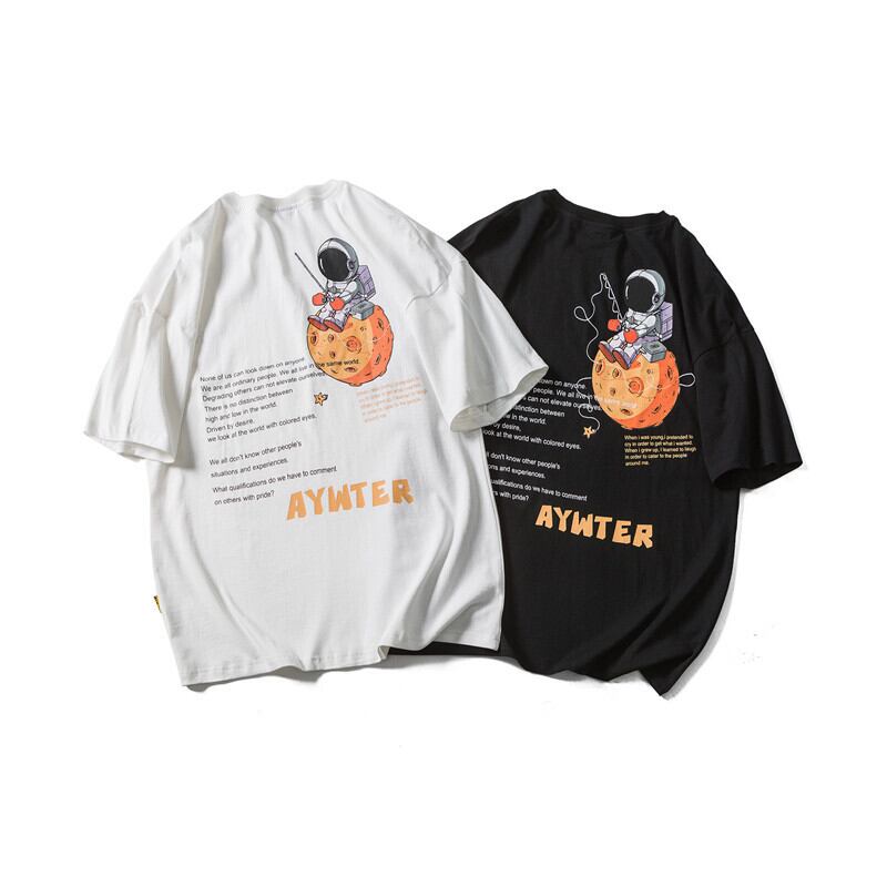 【新作】【送料無料】 Yidaoヴィンテージ2020夏新作クリエイティブプリント半袖Tシャツメンズトレンディブランド半袖学生カジュアルラウンドネックTシャツ-アリババ サマー 夏物 Oネック ビンテージ hip6-1611739276389