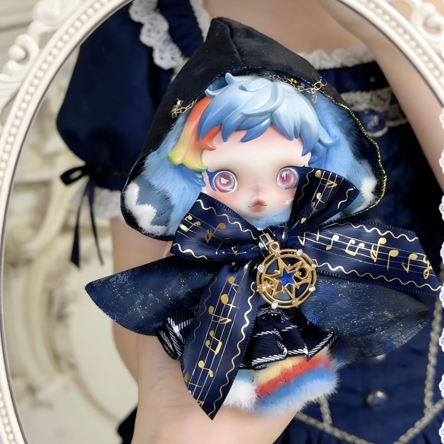 スカルパンダ ぬいぐるみ用 魔法使い フード付きマント+スカート