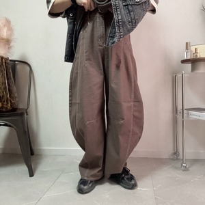 color stitch barrel PT【Brown】