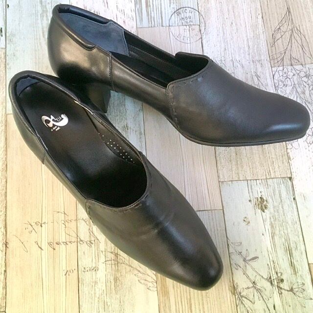 【21.0cm】ステッチパンプス