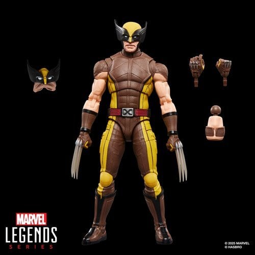 Hasbro Deadpool & Wolverine Marvel Legends Wolverine (Brown Suit