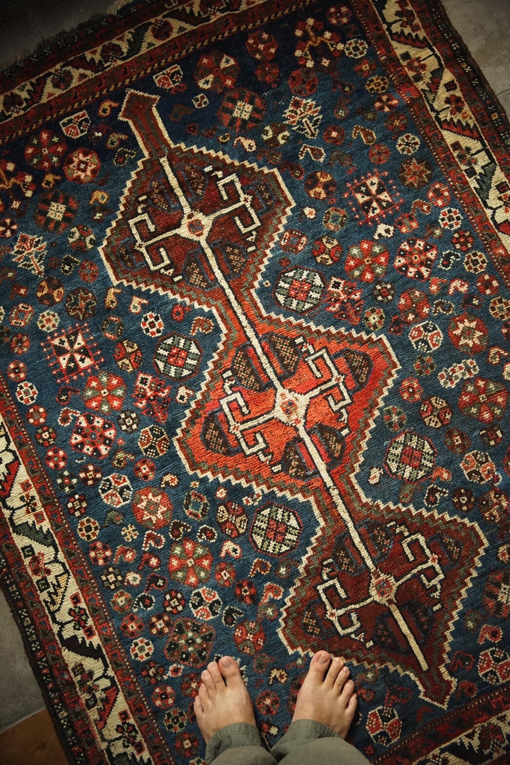 637-Semi Antique Khamse rug