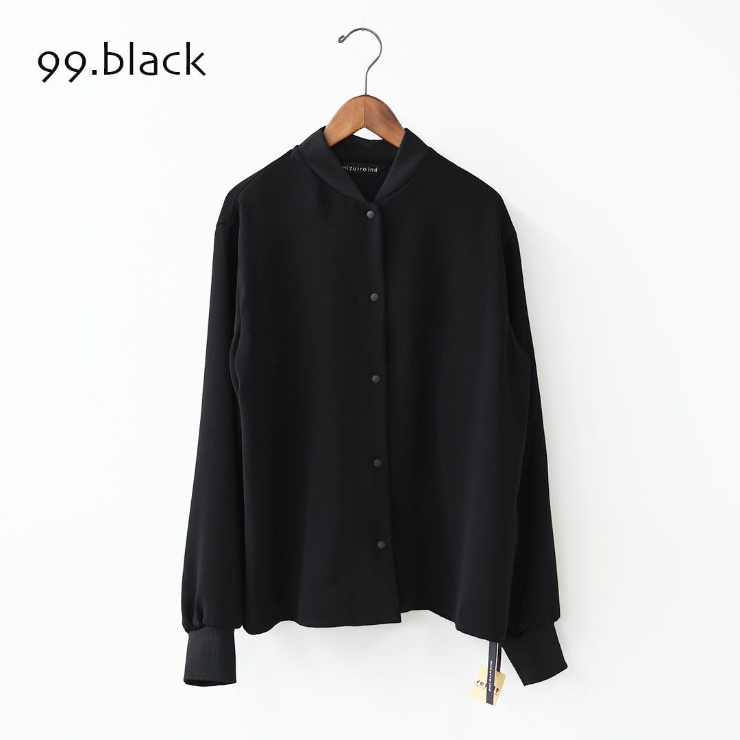 ３個送料無料 mizuiro ind [ミズイロ インド] blouson like shirt [1-230161