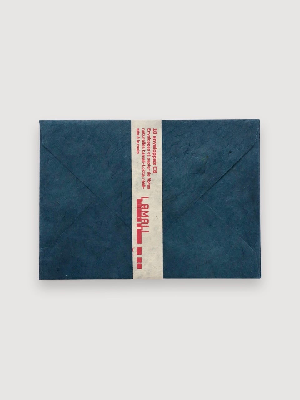 ロクタ紙の封筒 10枚セット 11×15cm|Lokta Paper Envelopes Bleu - Lamali Paris