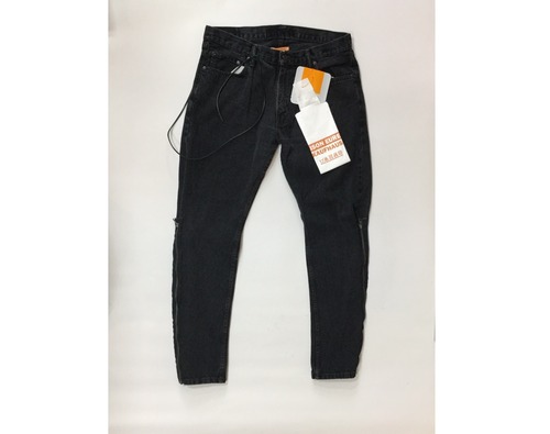 MAISON EUREKA " VINTAGE REWORK JODHPUR PANTS BLACK " D