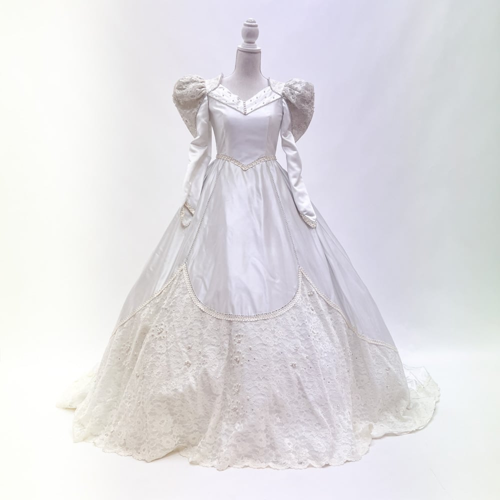 中古 ウェディングドレス プリンセス ホワイト 9号 W-321