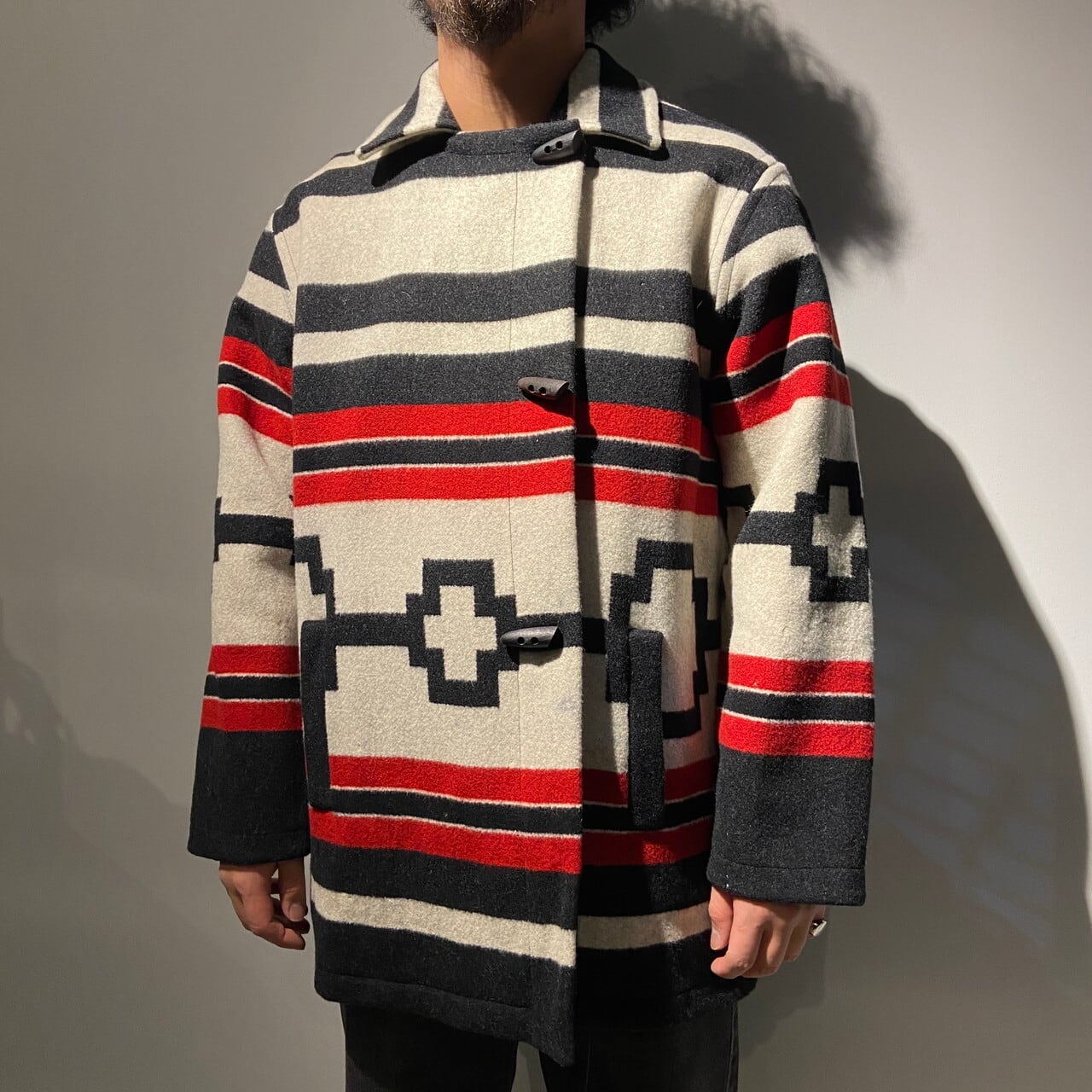90年代 PENDLETON ペンドルトン ネイティブ柄 トグルボタン ウール 