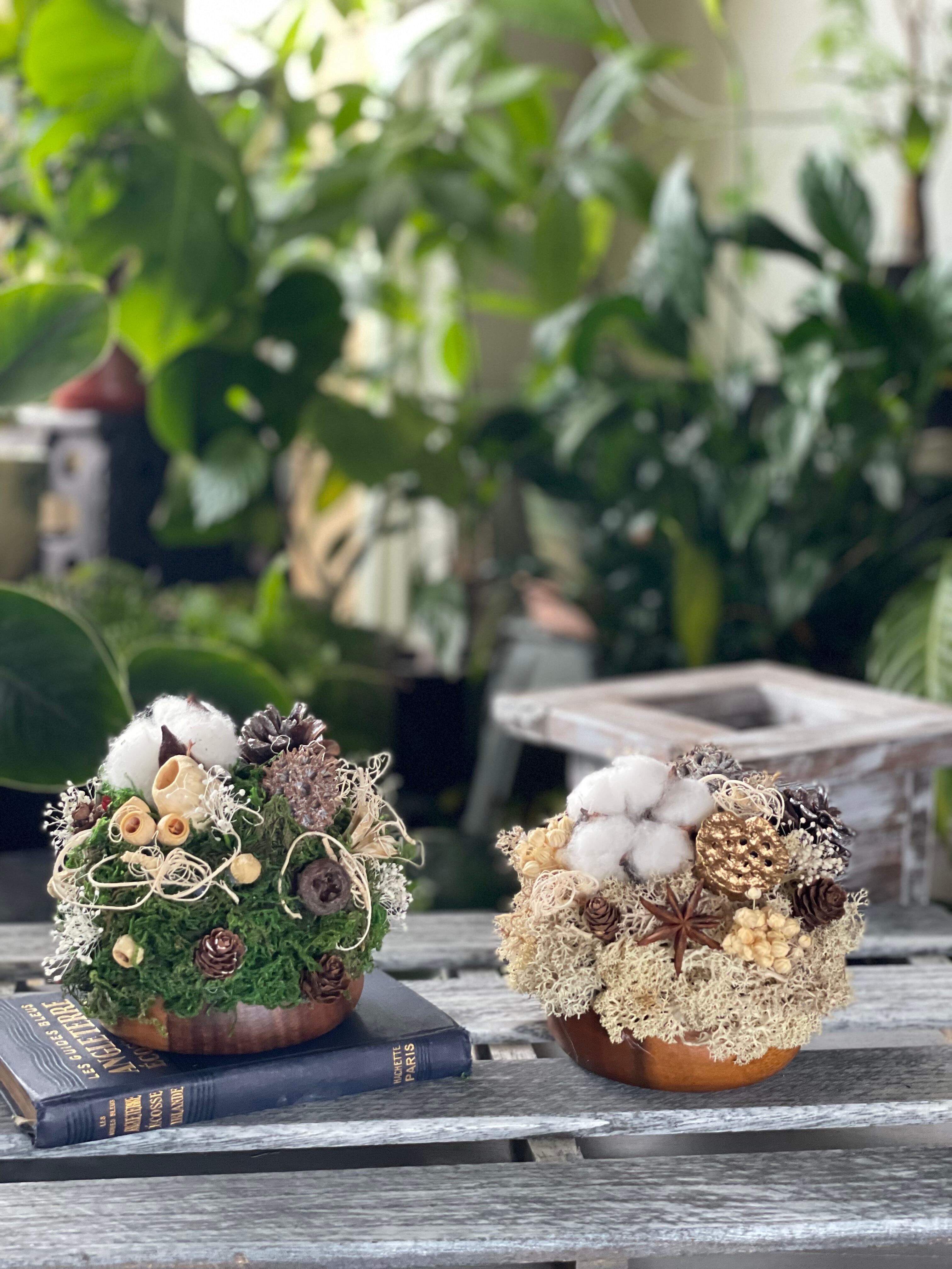 商談中プリザーブドフラワーアレンジNo.190 クリスマス2点セット