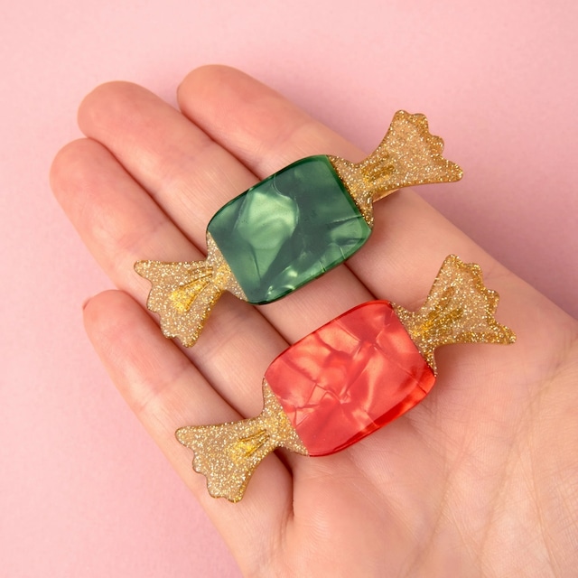 «即納» Coucou Suzette Christmas Candies Hair Clip Set - 2個セット
