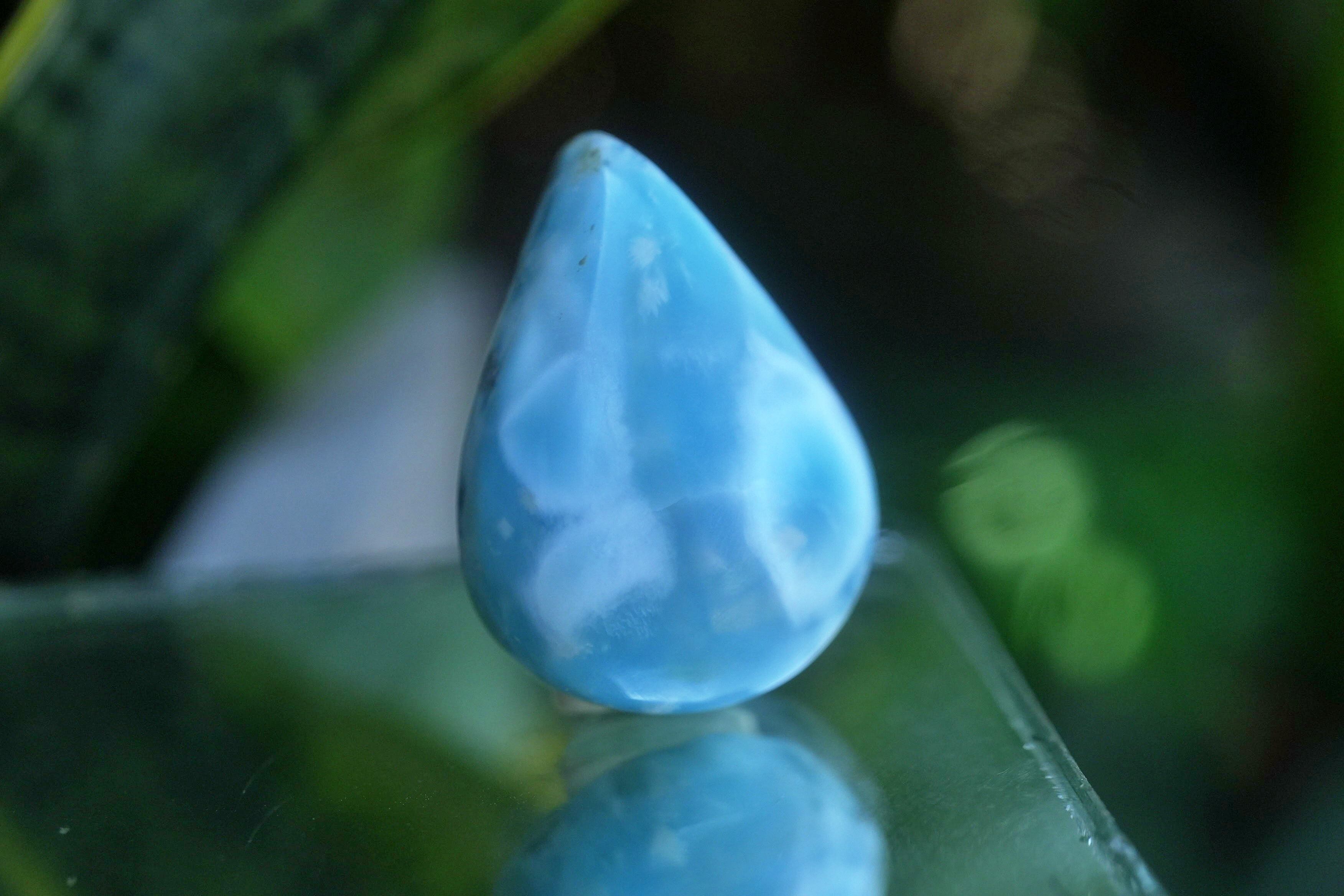 水玉 高品質☆ラリマー ルース s1247 | Funky garuda Stone