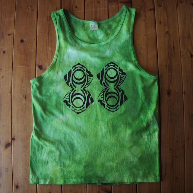 TKHOME FACTORY "88 LOGO" TANK TOP (Uneven dyeing) M #Green