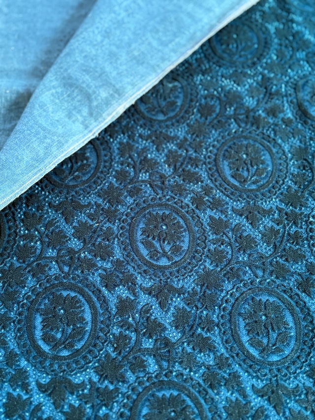 英国Vintage Laura ashly ローラアシュレ カットファブリック 10枚セット 約15.5cm×15.5cm ダマスク柄