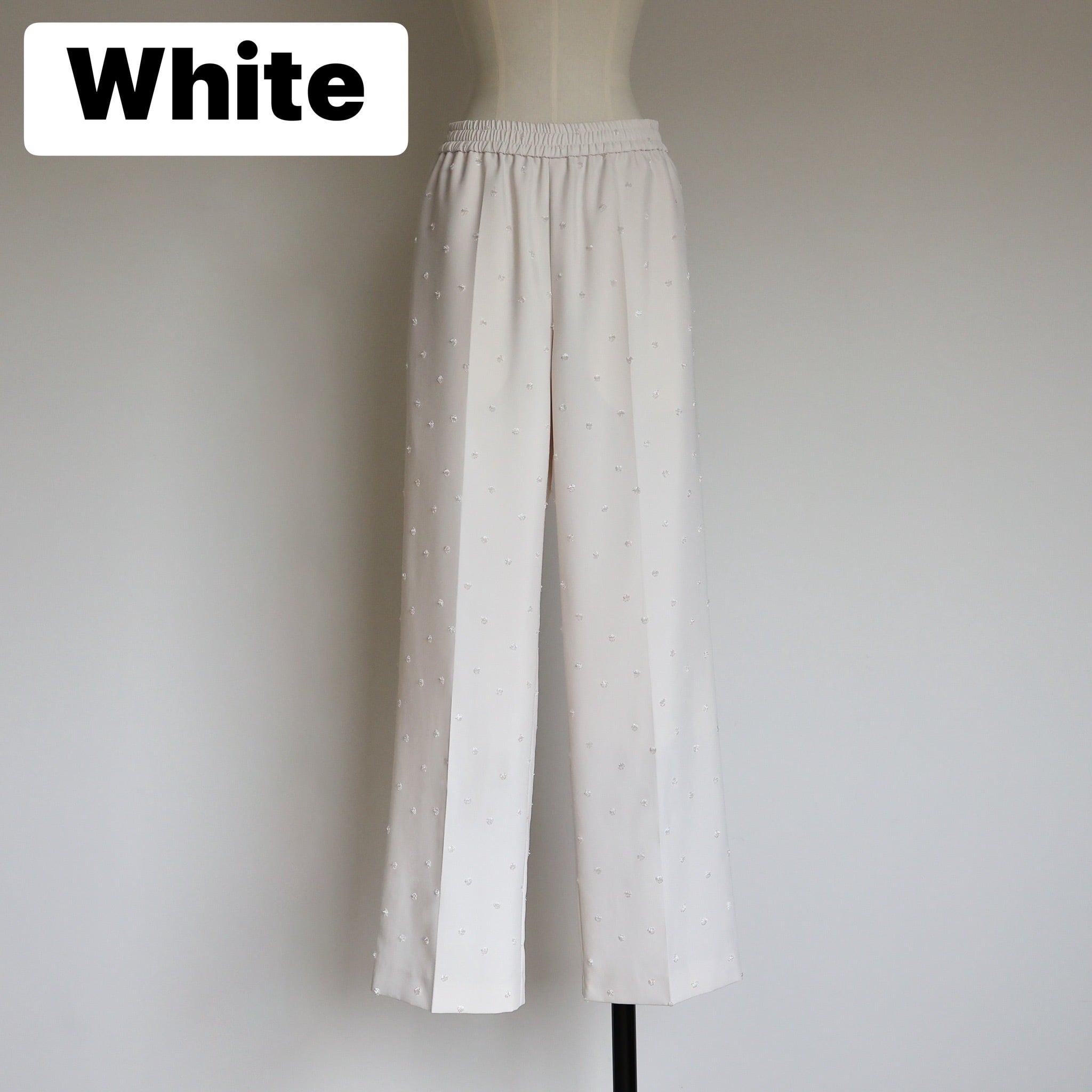新品gypsohila Garden Relaxy Pants 34ホワイト ボトムス | gypsohila