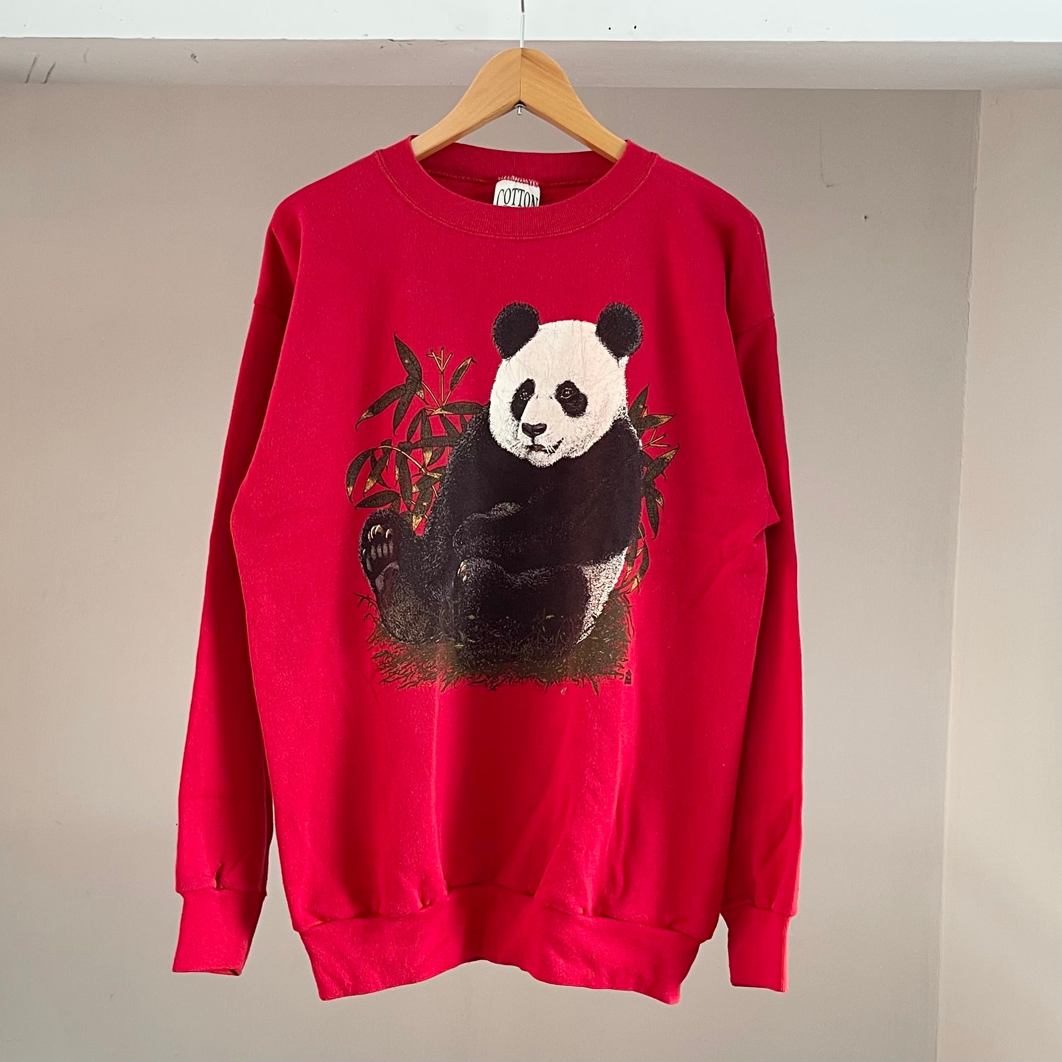 【Sz:L】90s 「パンダ」 スウェット MADE IN USA