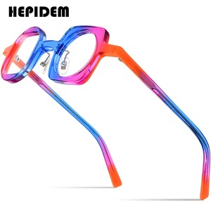 Multicolor Square & Round Frame Glasses【H0060】