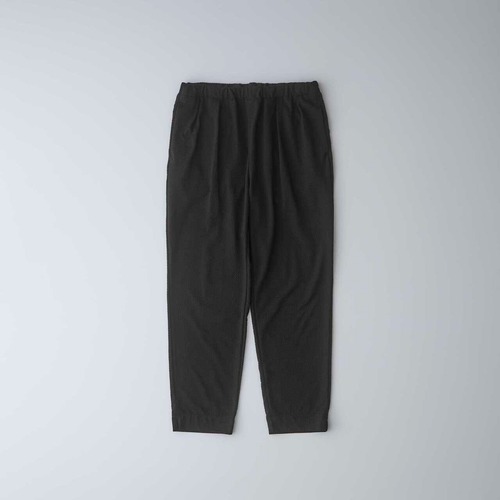 COURLY&Co./2TUCK TAPERED EZ PANTS -seersucker check-