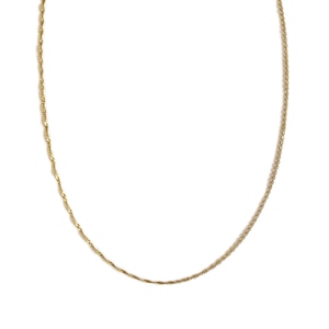 【14K-3-12】18inch 14K real gold chain necklace