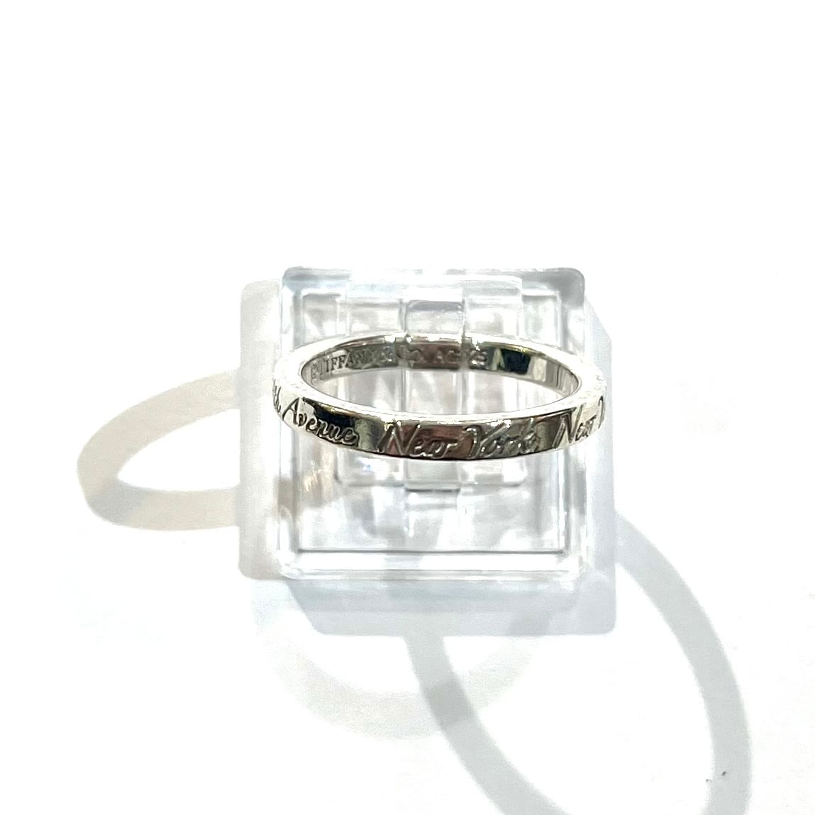 TIFFANY＆CO】【14号】 2382ティファニーaddressナローリング 指輪