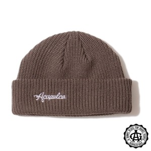 【ACAPULCO GOLD/アカプルコ ゴールド】CABLE BEANIE ニット帽 / CHOCOLATE / FW25 セール対象外