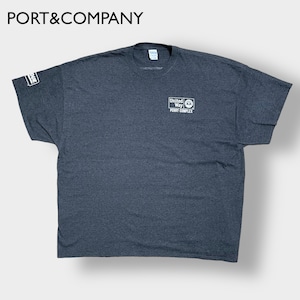 【PORT&COMPANY】4XL ビッグシルエット United Way ワンポイントロゴ プリント Tシャツ 袖ロゴ バックプリント 半袖 夏物 us古着