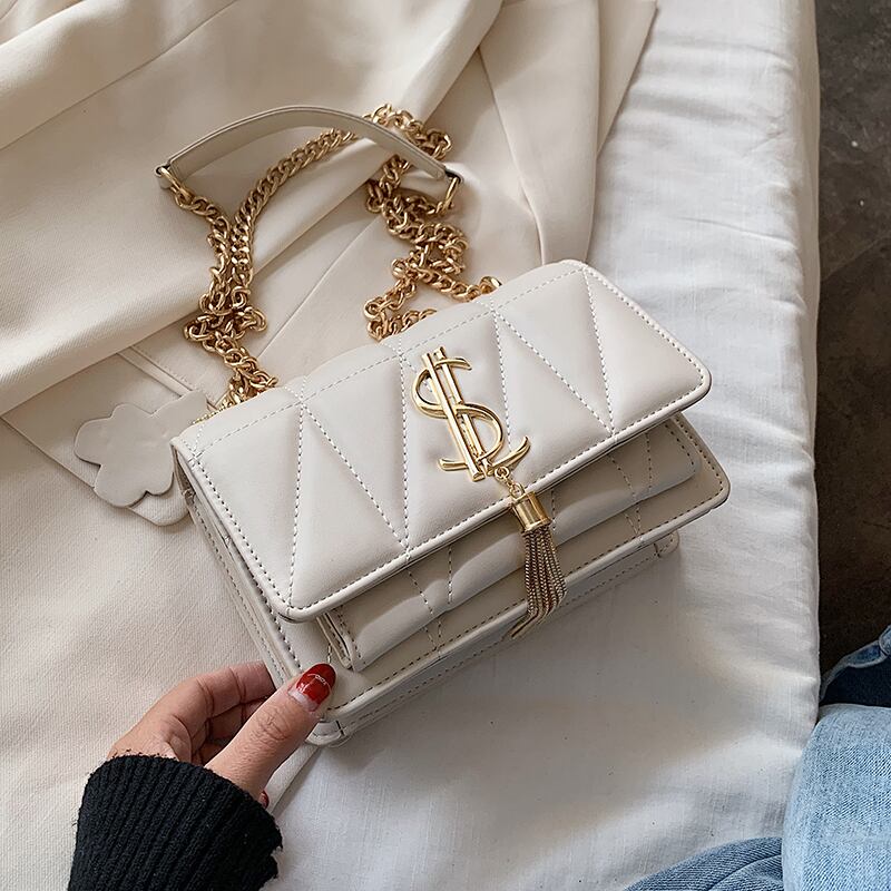 春と夏の気質の良い女性の2020新しいバージョンの菱形の野生のチェーンショルダーメッセンジャー小さな正方形のバッグ Tiancai_Wing_Bag9500972