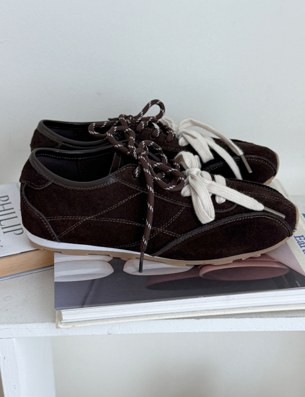 【26ss】牛革100%・String-point Sneakers_4colors