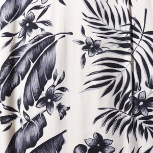 極美品 L レーヨン Clayton ポロラルフローレン 総柄 半袖開襟シャツ polo ralph lauren 白 ホワイト