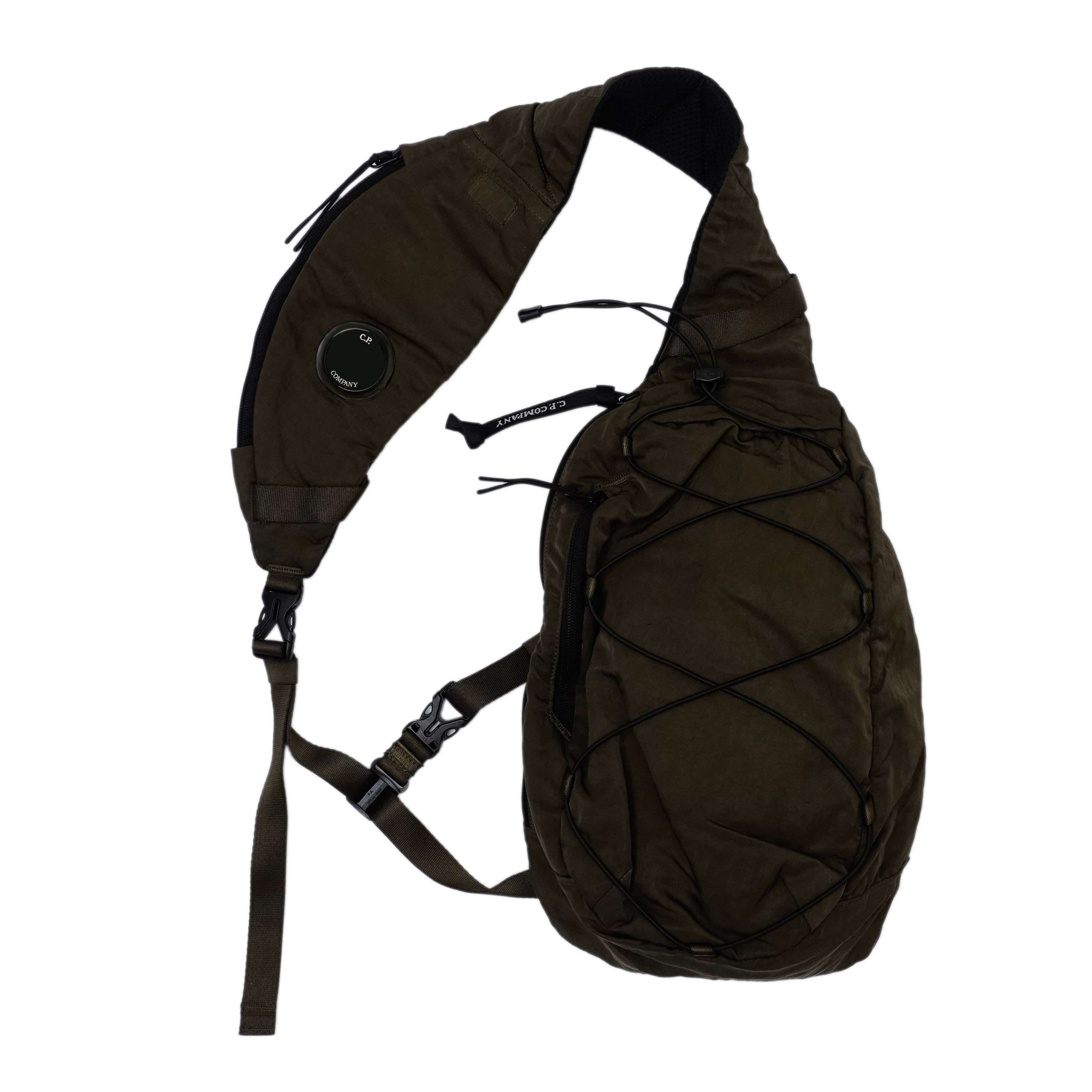 C.P. COMPANY NYLON B CROSSBODY BACKPACK (IVY GREEN) | SO SHOP