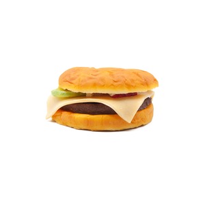 Cheese burger food sample
