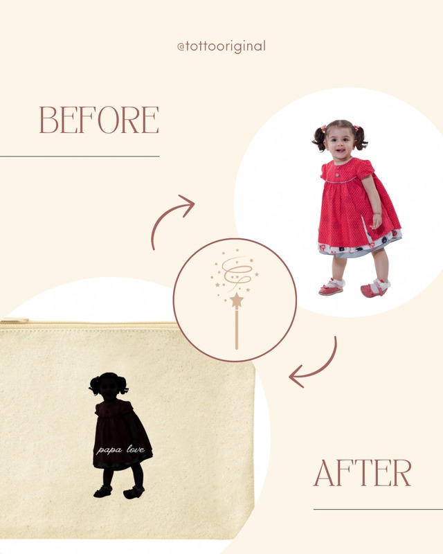 シルエット ポーチ