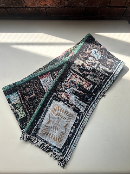 PONTI  floral photo jacquard scarf