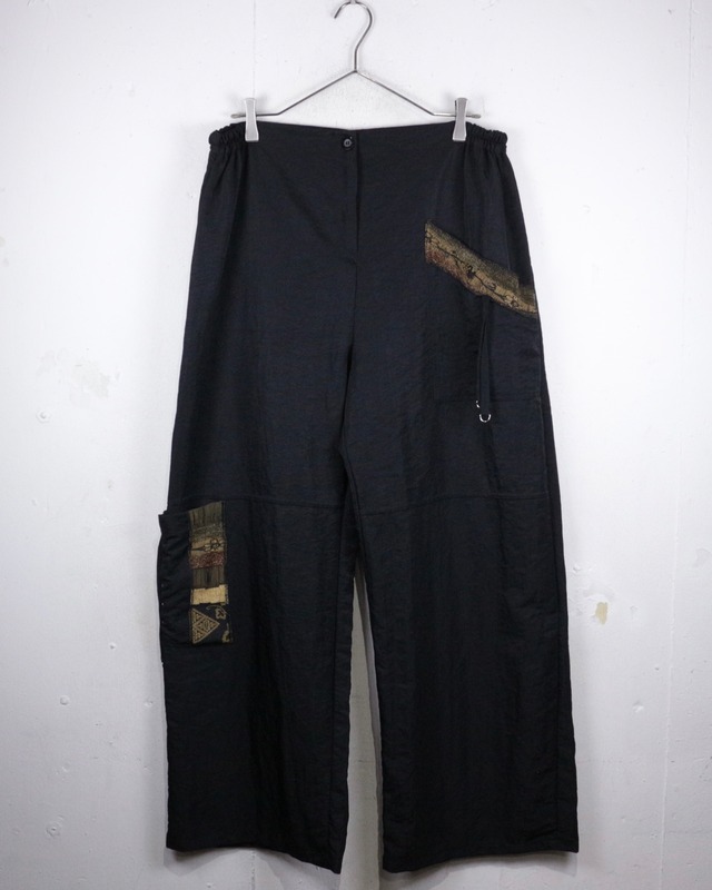 【Caka act2】Switching Design Vintage Wide Pants