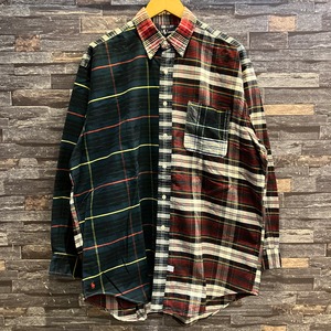 RALPH LAUREN THE BIG OXFORD CRAZY CHECK SHIRT 1990'S OLD