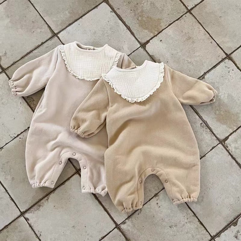 【BABY】韓国風厚手プリンセス風オールインワン