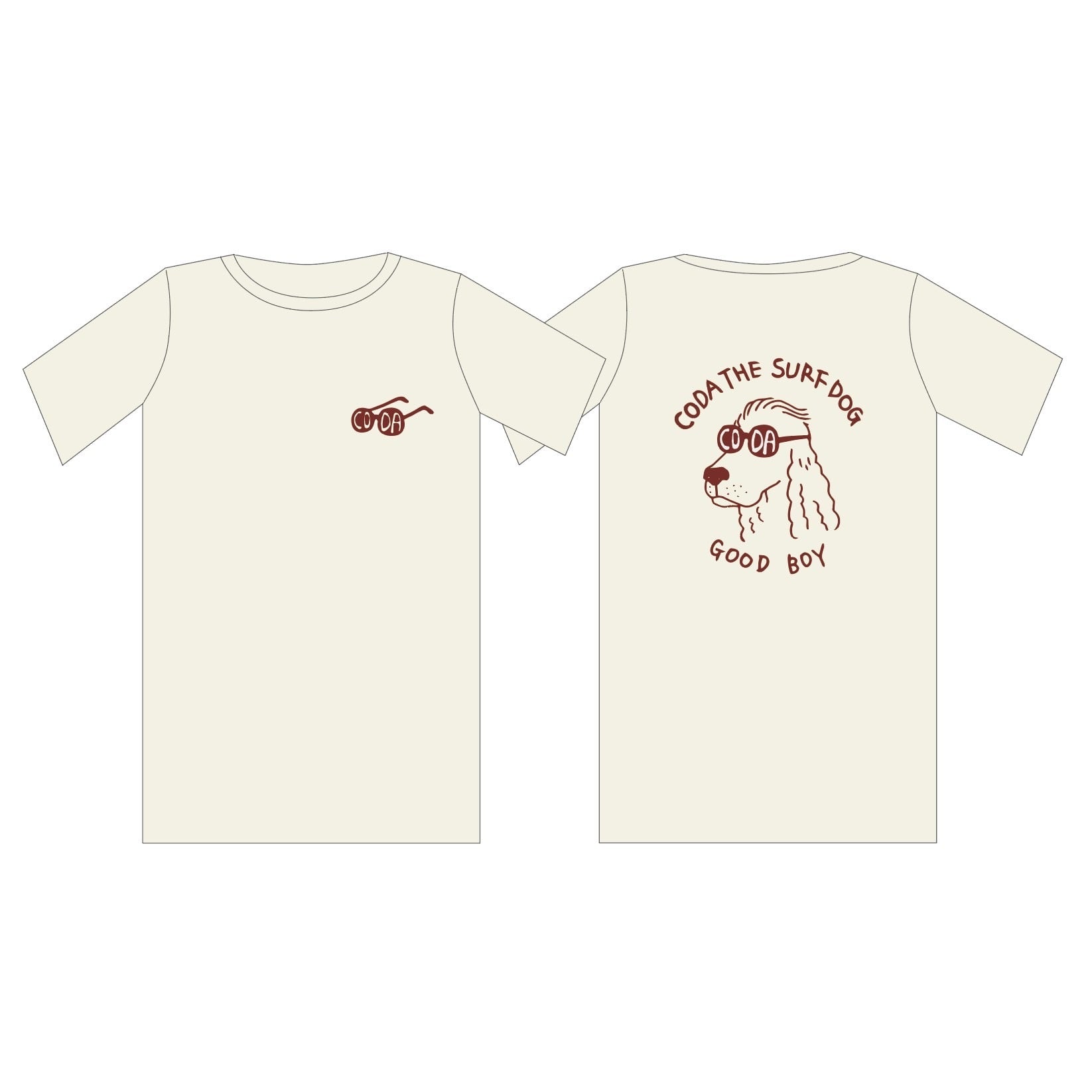 GO CODA 白Tシャツ | Coda's SURFDOG SHOP