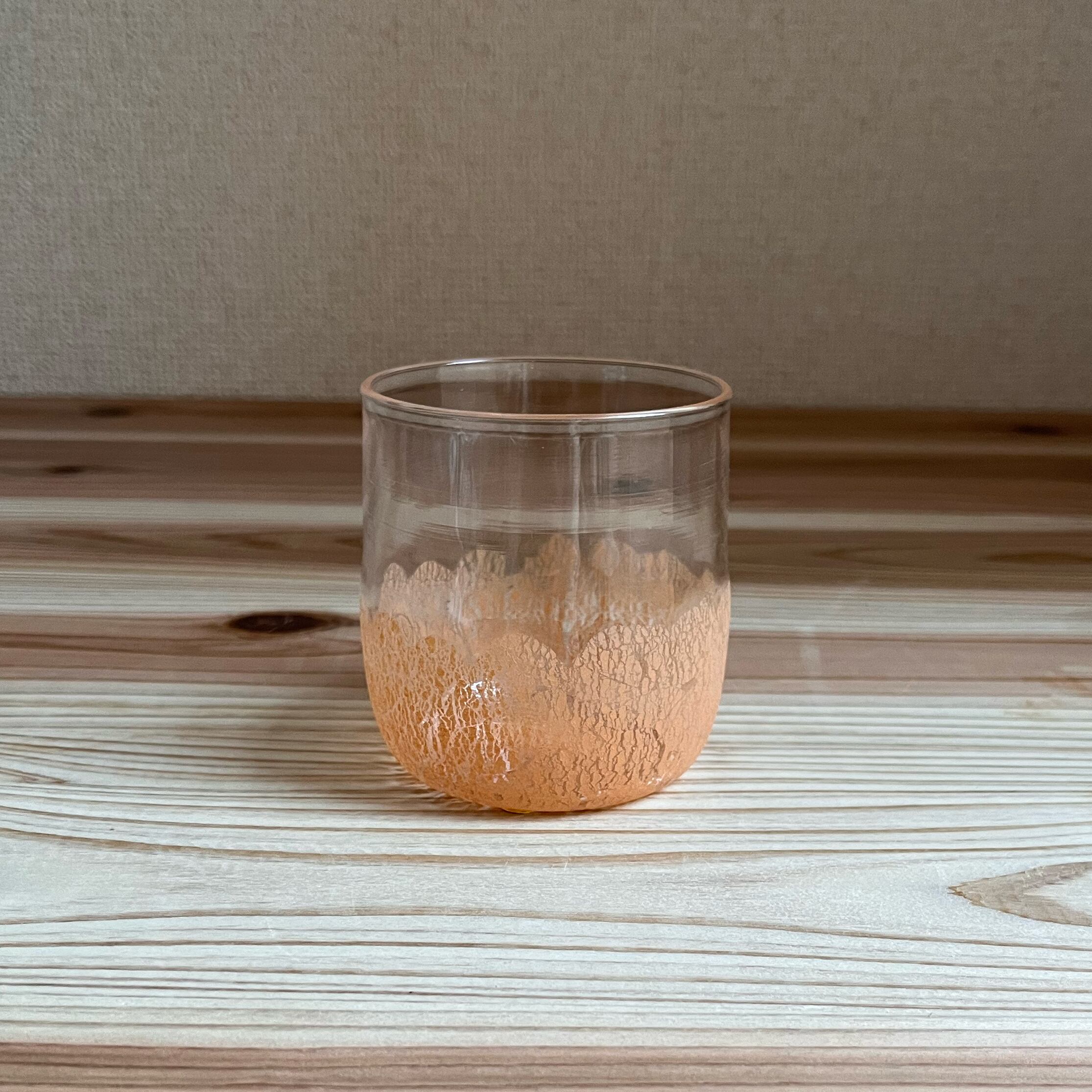 glass studio 三日月 Toudoグラス(クリア/赤土) ②