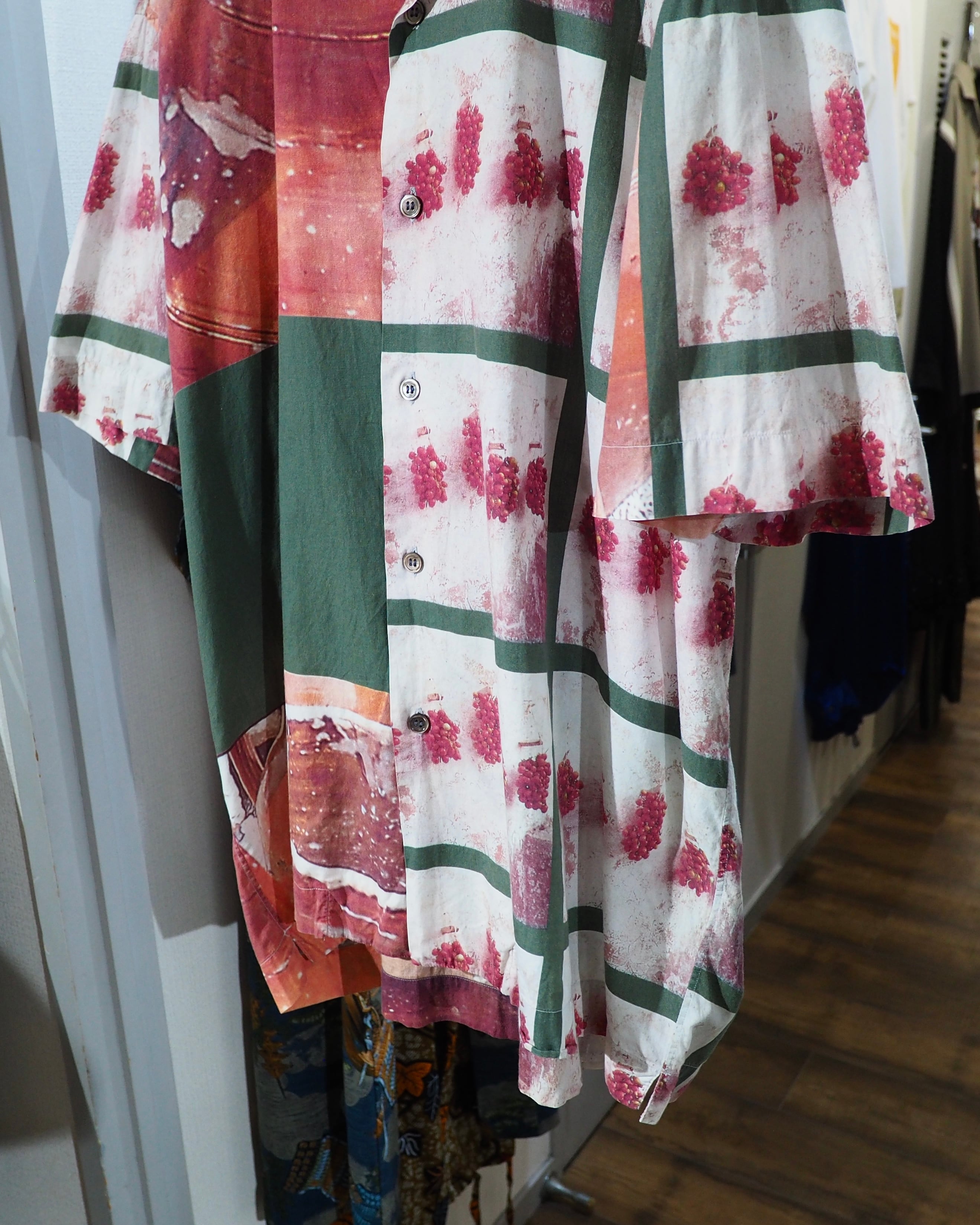 ” Paul Smith London ” Photo printed Collage SS Open collar Shirt